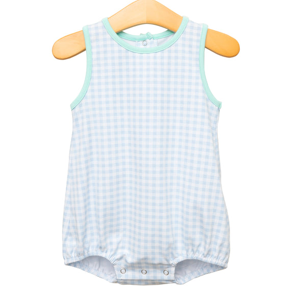 JELLYBEAN SUMMER: Avery Bubble - Blue Gingham & Mint