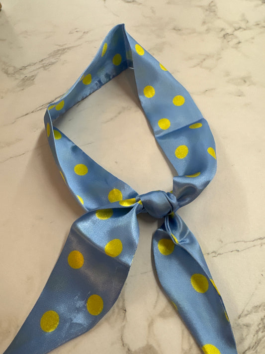 HD Blue Polka Dot Twilly