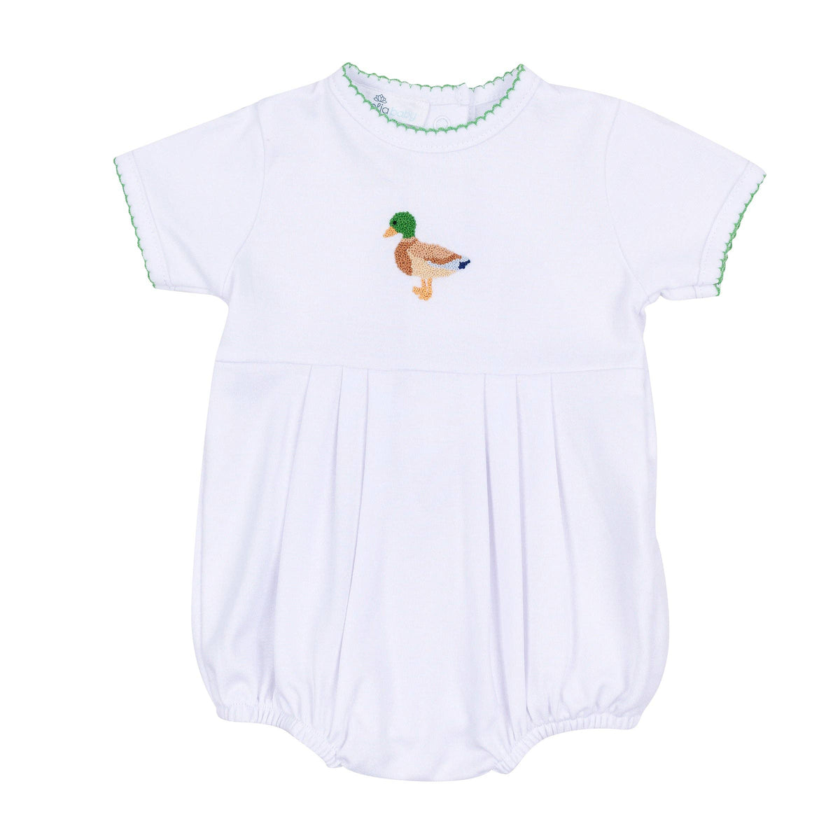 Mallard Moments Hand-Embroidered Boy Bubble