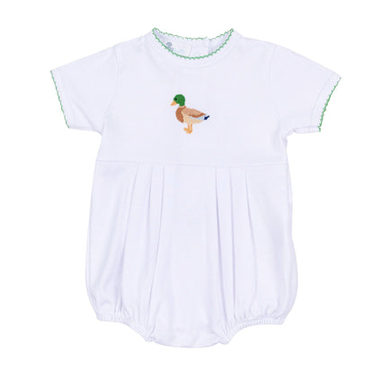 Mallard Moments Hand-Embroidered Boy Bubble