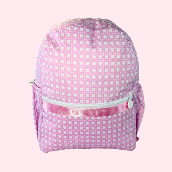 Pink Bungalow ~Glossy~ Medium Backpack w/ Pockets | Mint