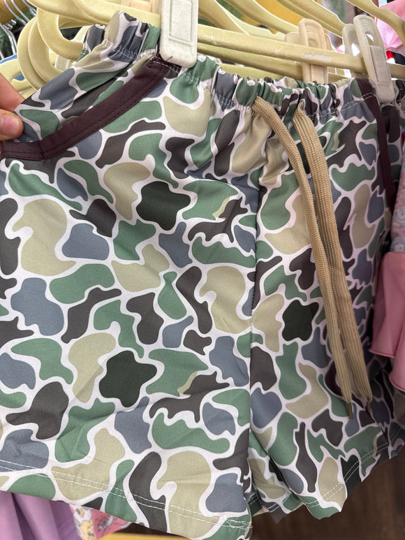 Camo boy shorts