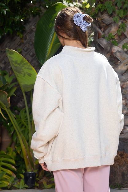 MAHJONG | Reversible "MAHJ" & "BAM" MockNeck Sweatshirt