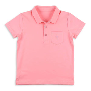 Boys Pocket Polo - Pawleys Island Pink