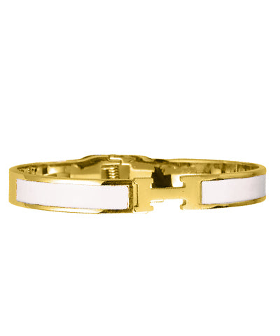 H Bracelet - White