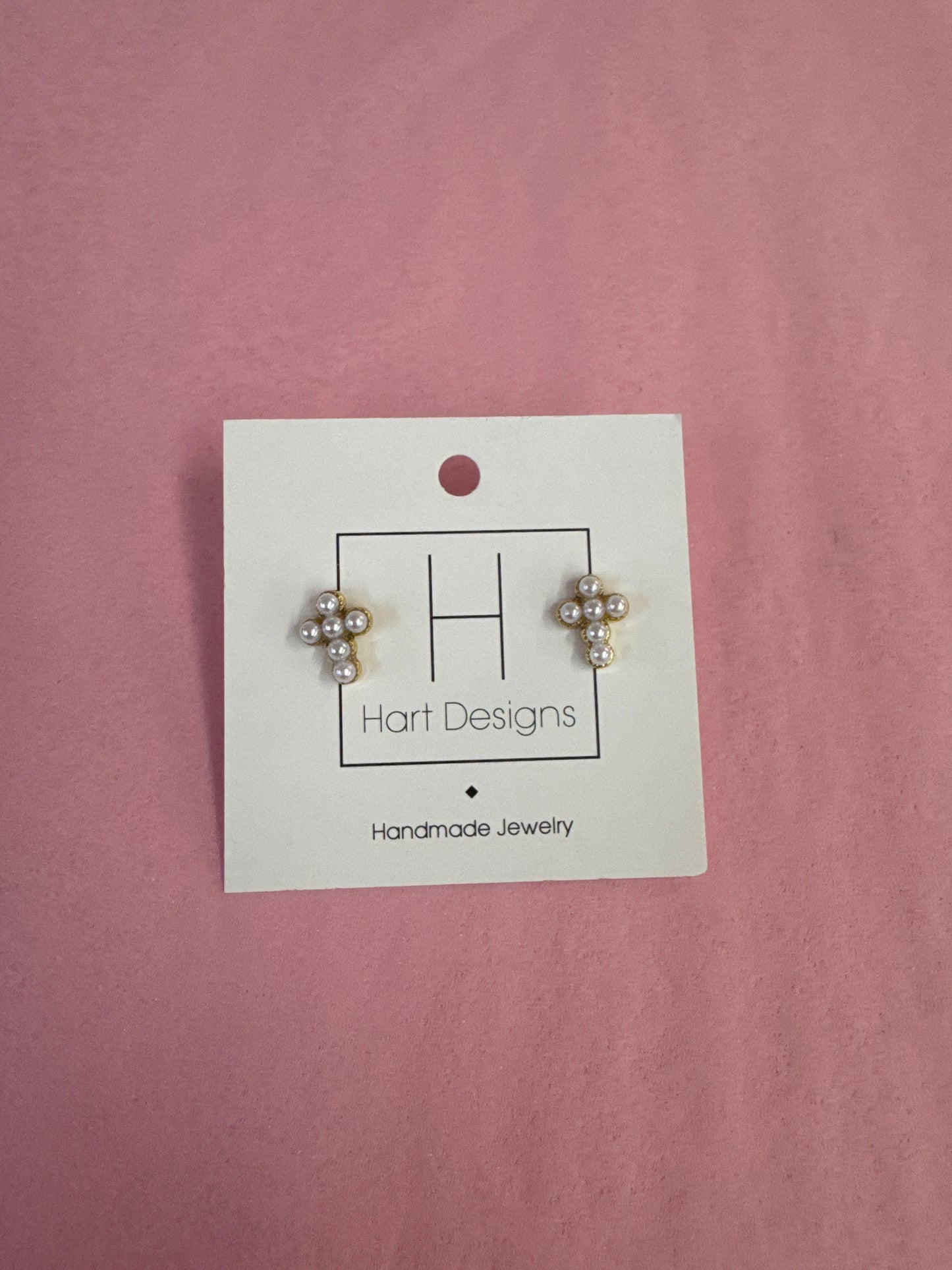 Hart Designs Beaded Cross Earrings