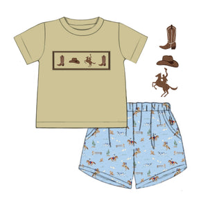 PO76 Down on the Ranch Boy Short Set