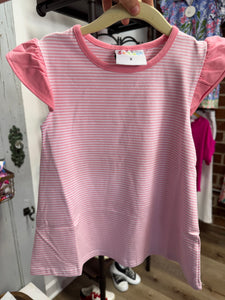 Pink ruffle dress