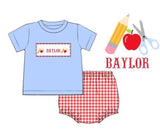 PO73 School Supply Name Smocks