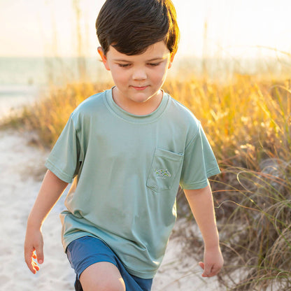Coastal Camo Performance Graphic Tee