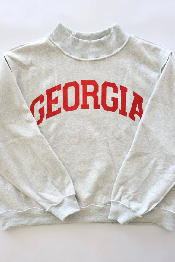Georgia Mock Neck Reversible Sweatshirt