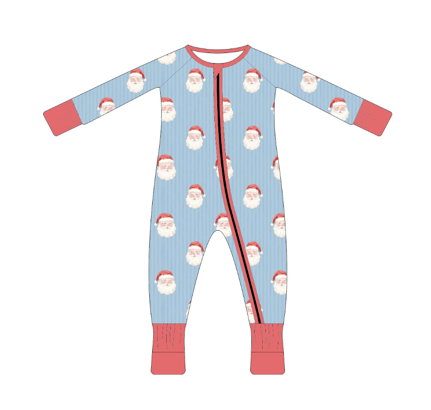 Blue & Red Santa Bamboo