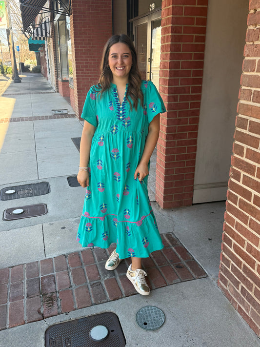 PLUS MAGNOLIA MEDOW DRESS