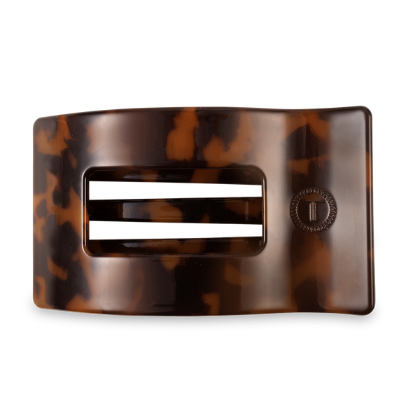 Flat Rectangle Hair Clip | Large | Tortoise