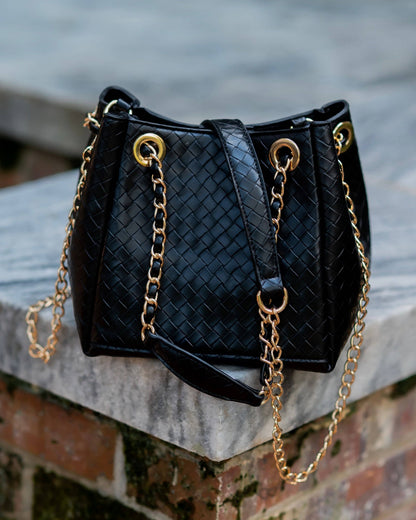 Lainey Mini Tote Woven Black