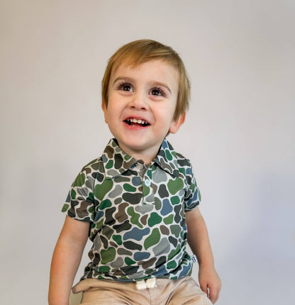 Pebble Camo - SS Polo Shirt