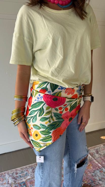 HD Colorful Floral Scarf