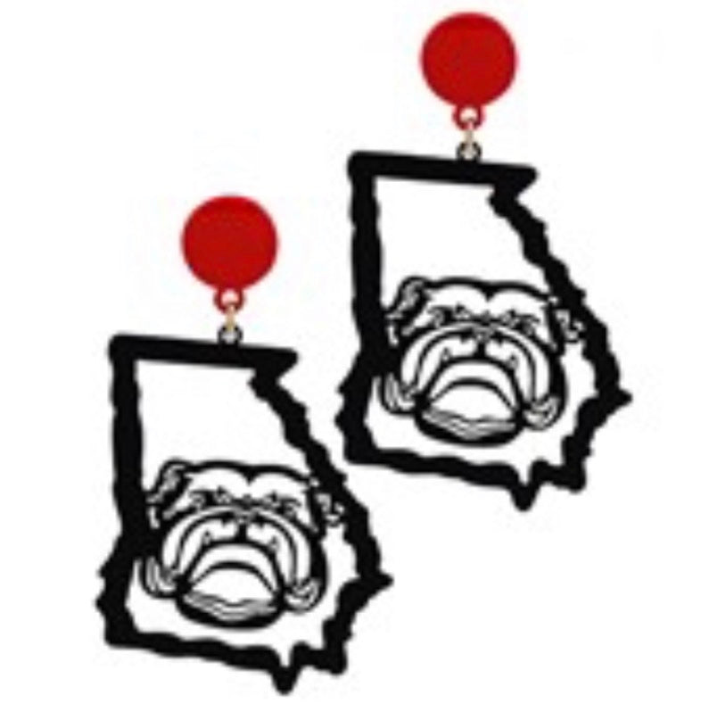 Bulldog State Earrings