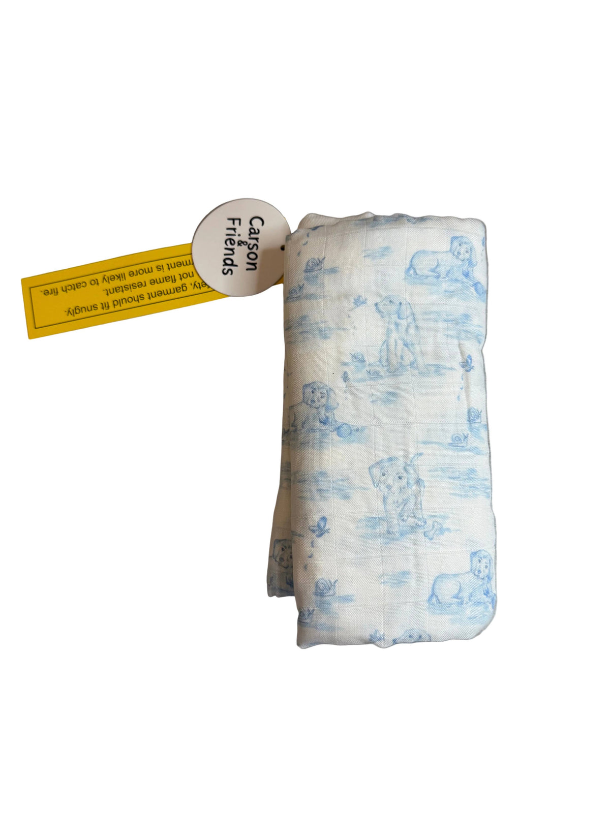 Snips and Snails Muslin Swaddle
