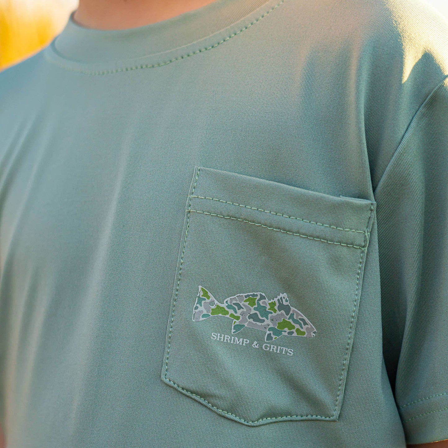 Coastal Camo Performance Graphic Tee