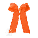 Double Ruffle Tail Bow on Alligator Clip
