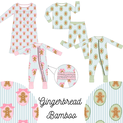 Pink & Blue Gingerbread Bamboo