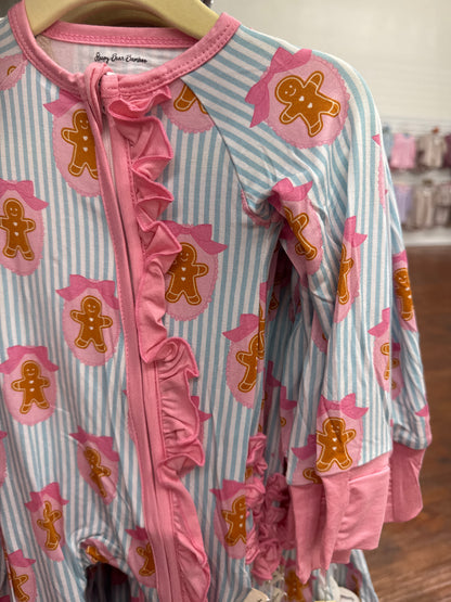 Pink & Blue Gingerbread Bamboo