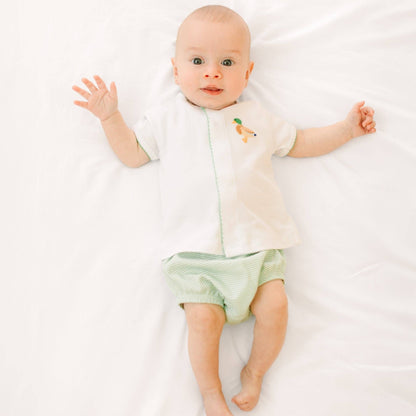 Mallard Moments Hand-Embroidered Diaper Cover Set