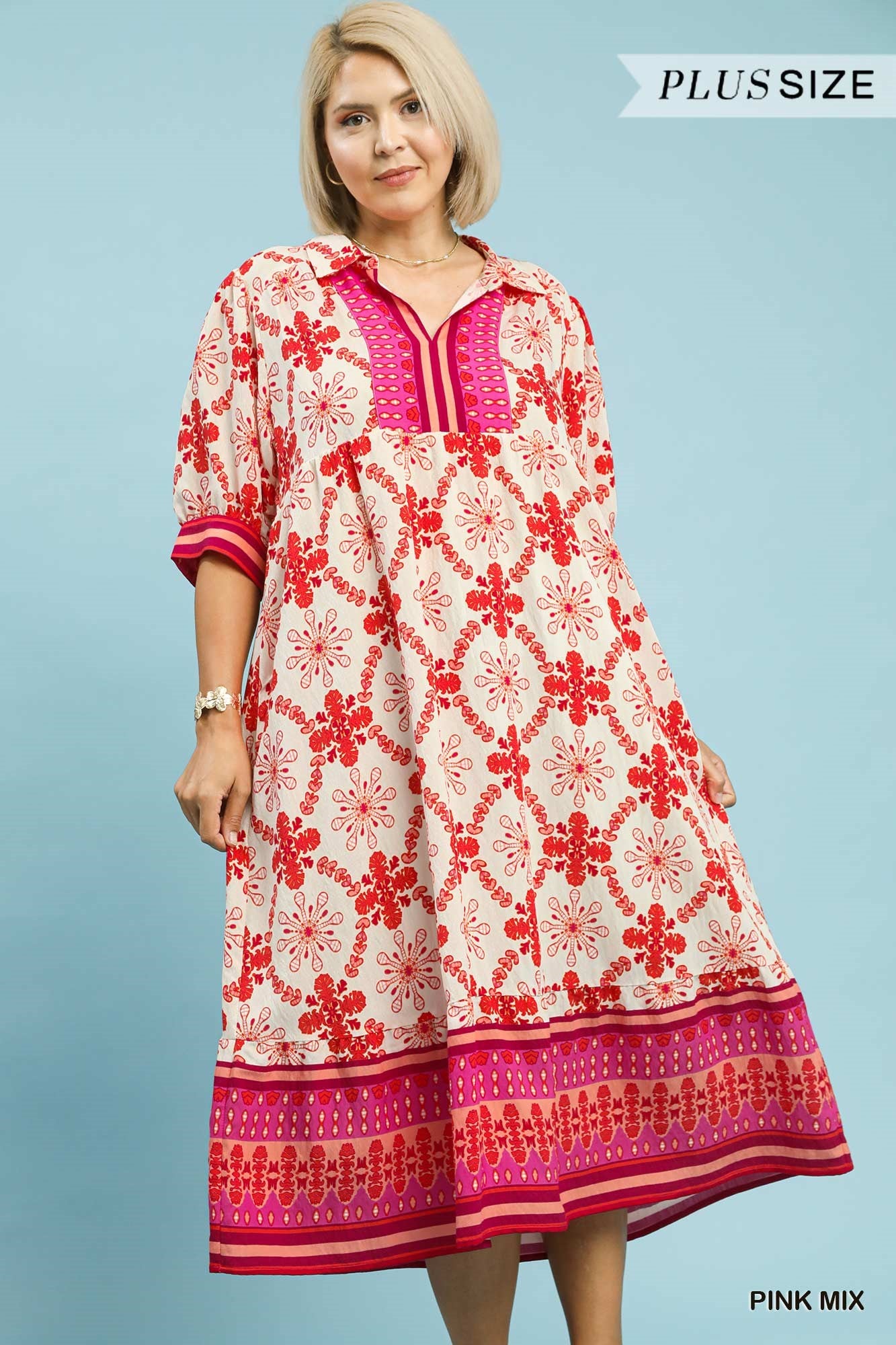 PLUS SOUTHERN BLOOM DRESS