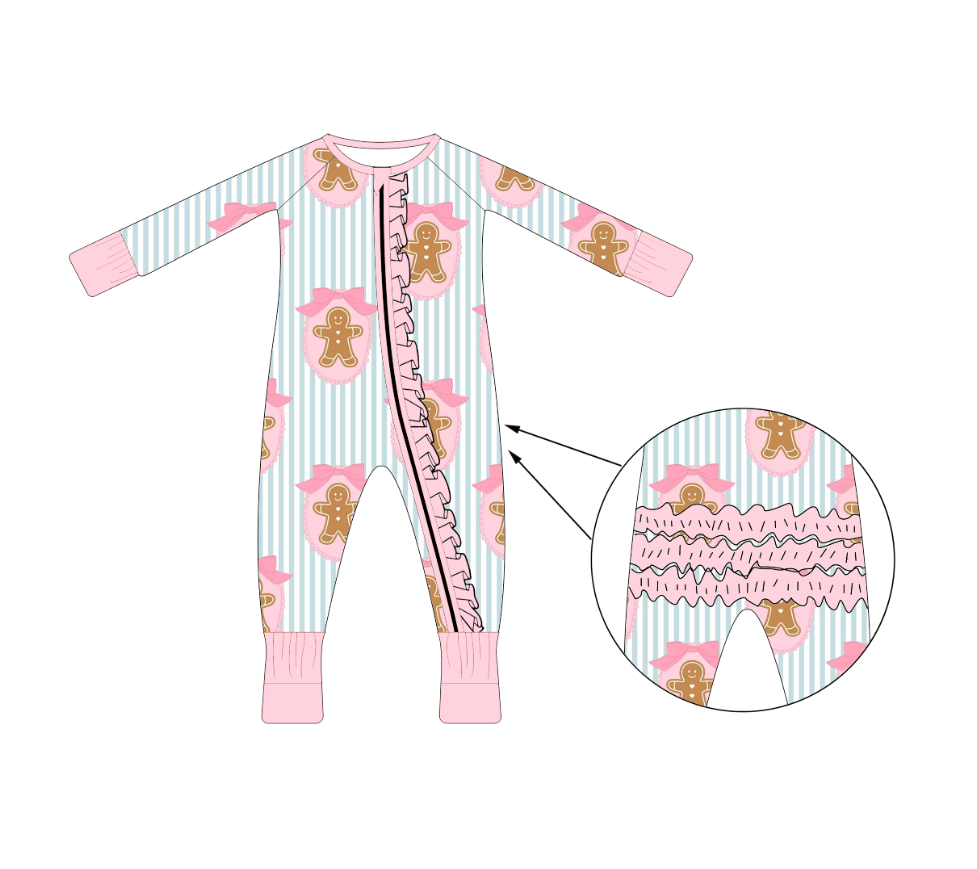 Pink & Blue Gingerbread Bamboo
