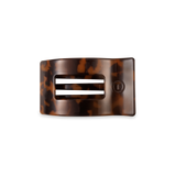 Flat Rectangle Hair Clip | Small | Tortoise