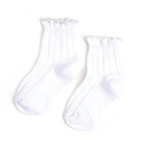 White Frill Midi Socks