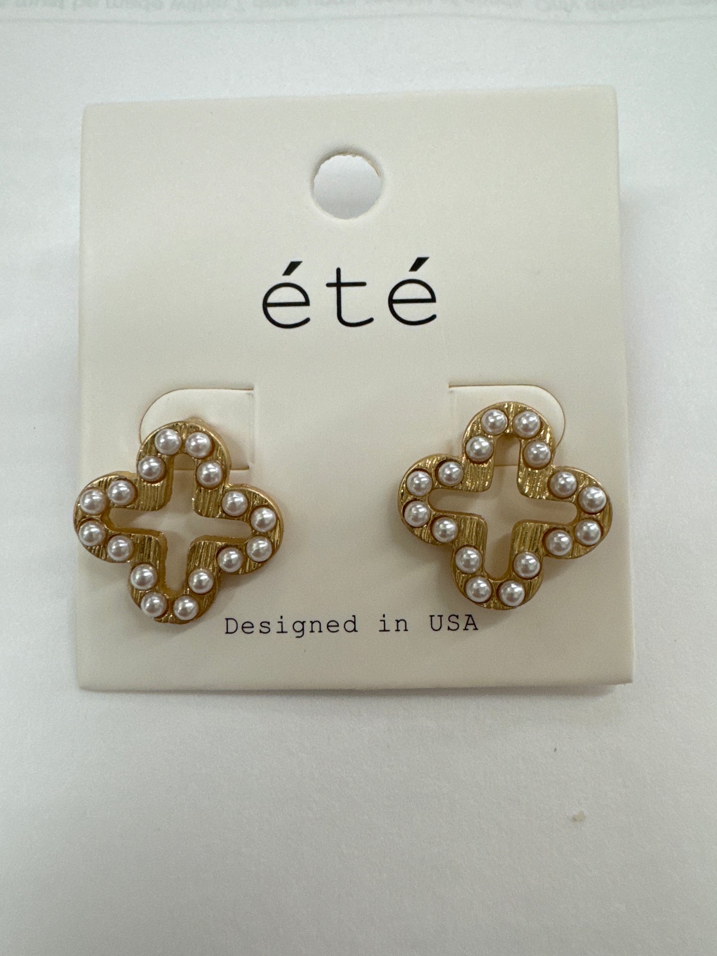 Jade Clover Earrings