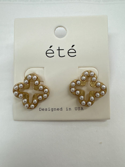 Jade Clover Earrings