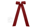 Two Tone Flat Bow Streamers (Cranberry & White)