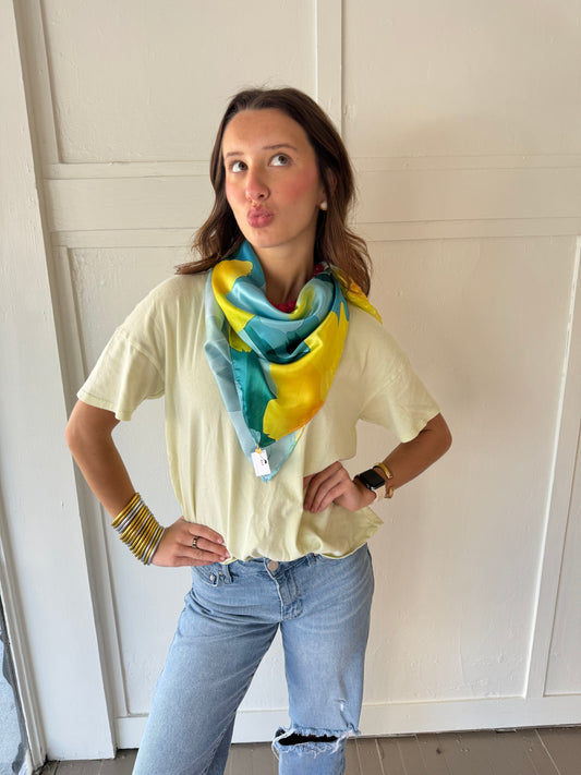 HD Blue & Yellow Scarf
