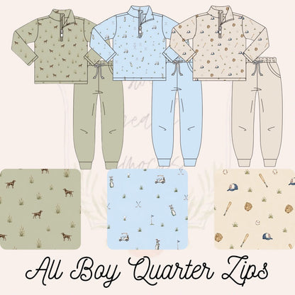 Hunting Dog Boys Quarter Zip Set - ETA JANUARY