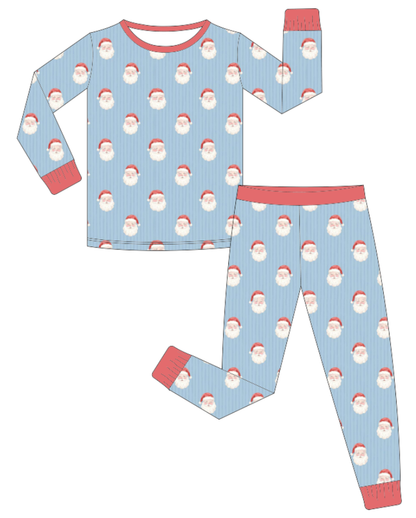 Blue & Red Santa Bamboo