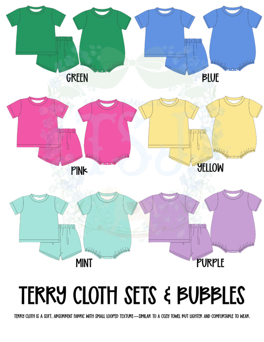 Terry Cloth Sets