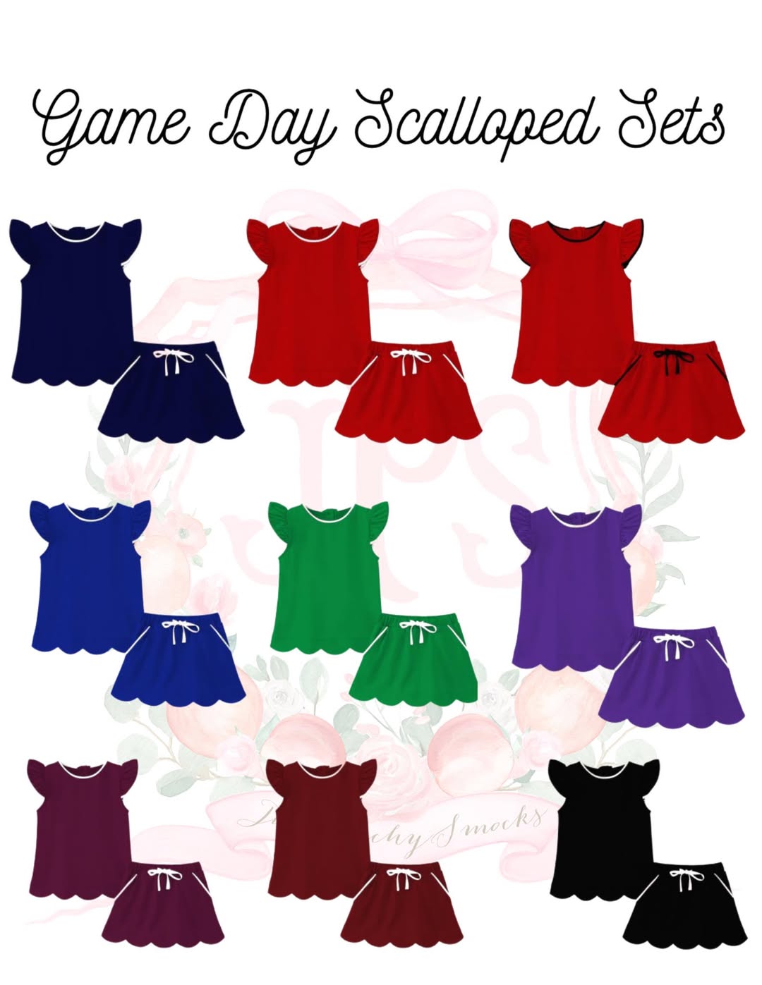 Game Day Scalloped Sets