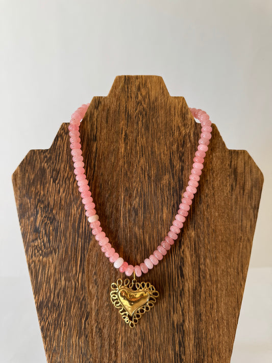 Hart Designs Beaded Heart Necklace