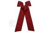 Two Tone Flat Bow Streamers (Cranberry & White)