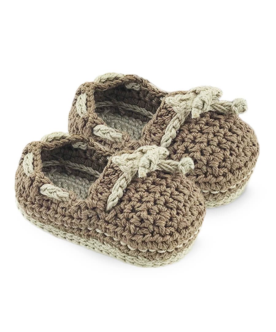 Boat Shoe Crochet Bootie 1 Pair