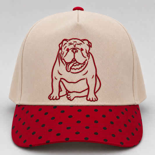 Bulldog Embroidered Georgia Hat