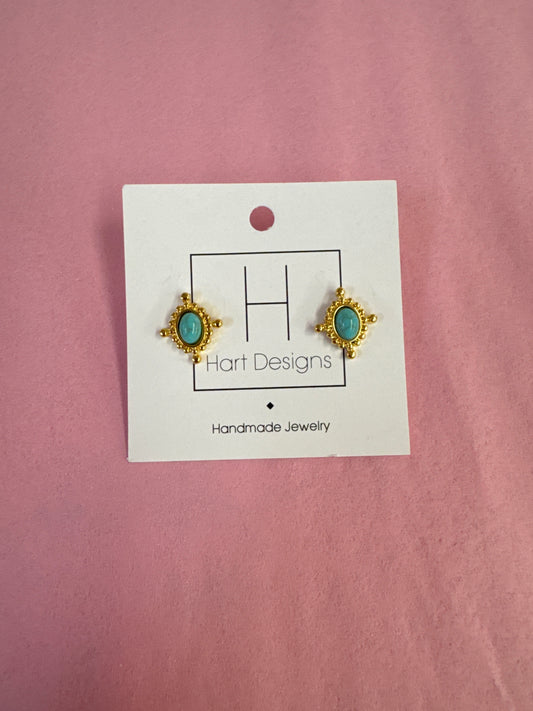 Hart Designs Turquoise Stud Earrings