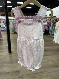 PURPLE FLORAL PIMA SUNSUIT BUBBLE
