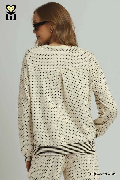 Reversible Polka Dot Top