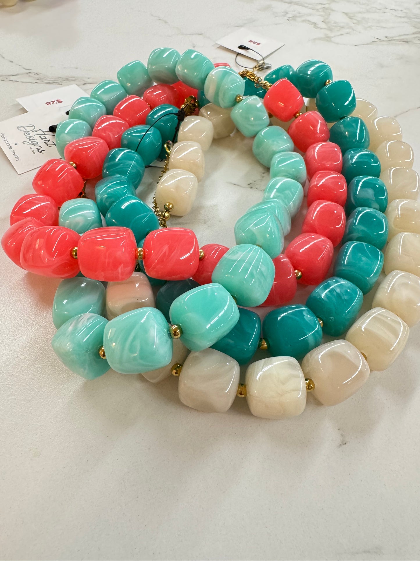 HD Square Marble Necklaces