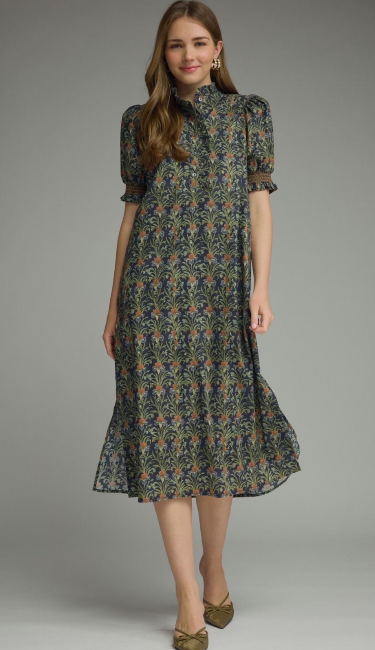 Navy Kimmy Midi Dress