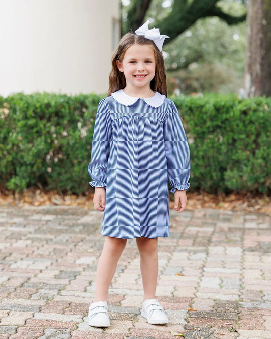 Navy Stripe Lottie Dress